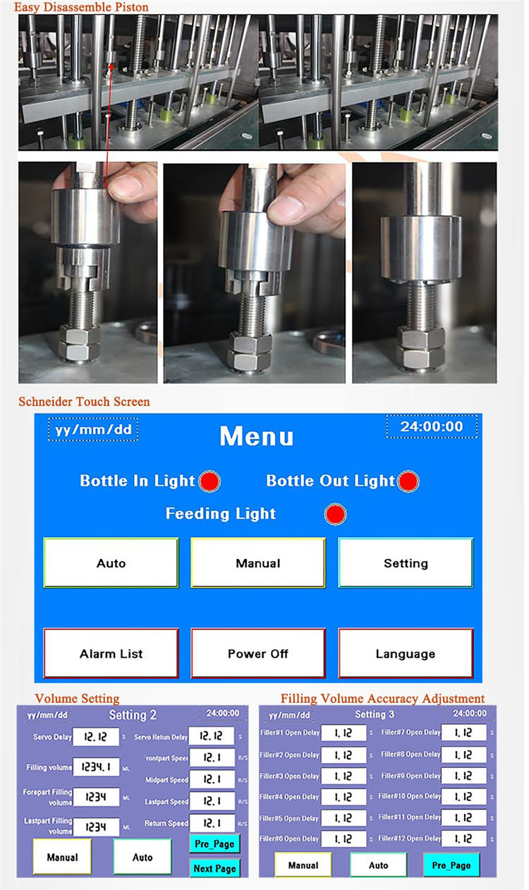 Avtomatik Servo Motor Şüşə Doldurma Maşın 6