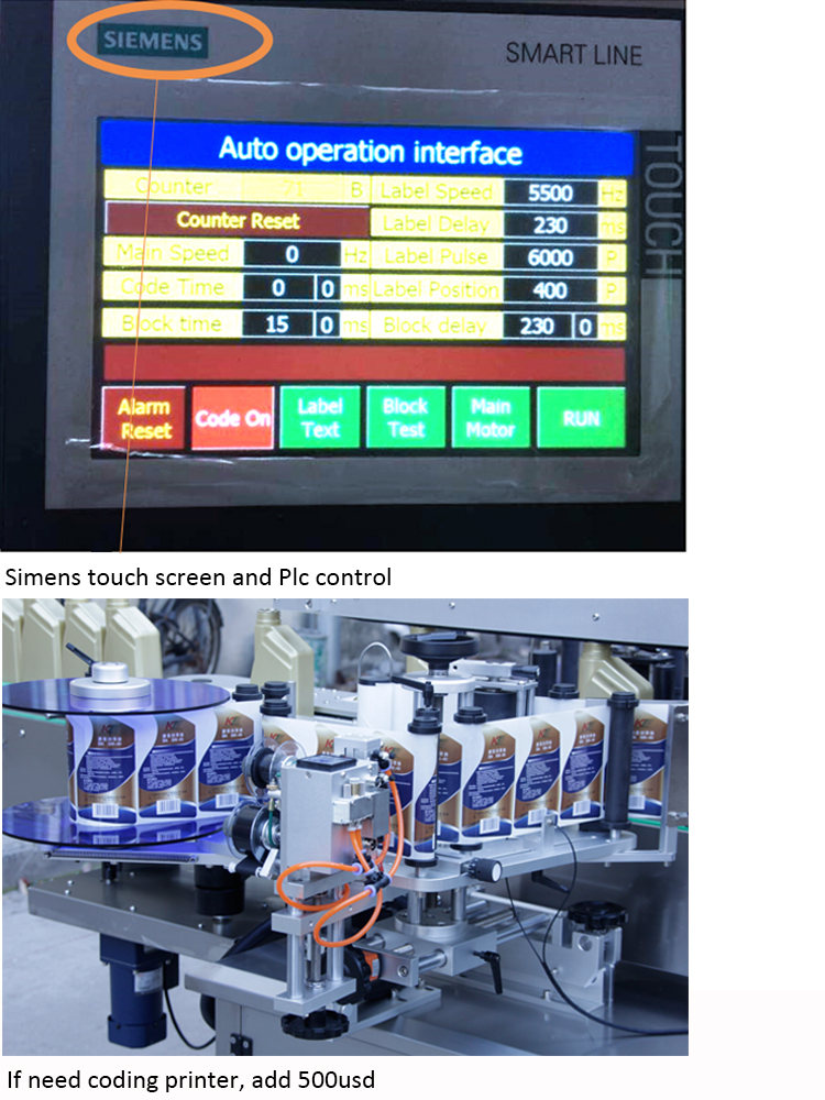 Cüt Şüşələr Şüşə Avtomatik Etiket Maşın Qiyməti