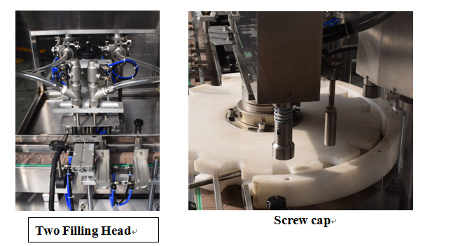 KPGX-1 şərbət şüşəsi maye doldurucu və dərmanlar üçün örtmə maşını