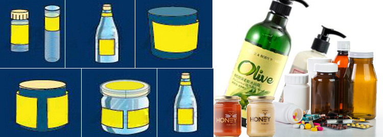 T Şaquli tipli avtomatik yuvarlaq konteyner etiketləmə maşını